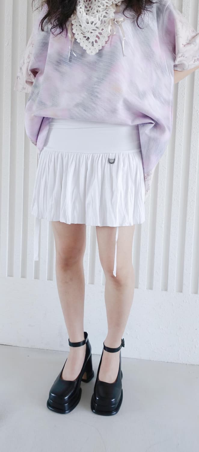 샵페어리 드레이프 리본 스커트 상품이미지2