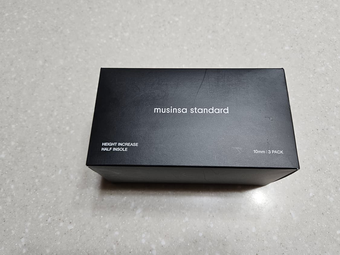[무신사 스탠다드]키높이 하프 인솔 3팩 [블랙/화이트/탠 브라운] 상품이미지7