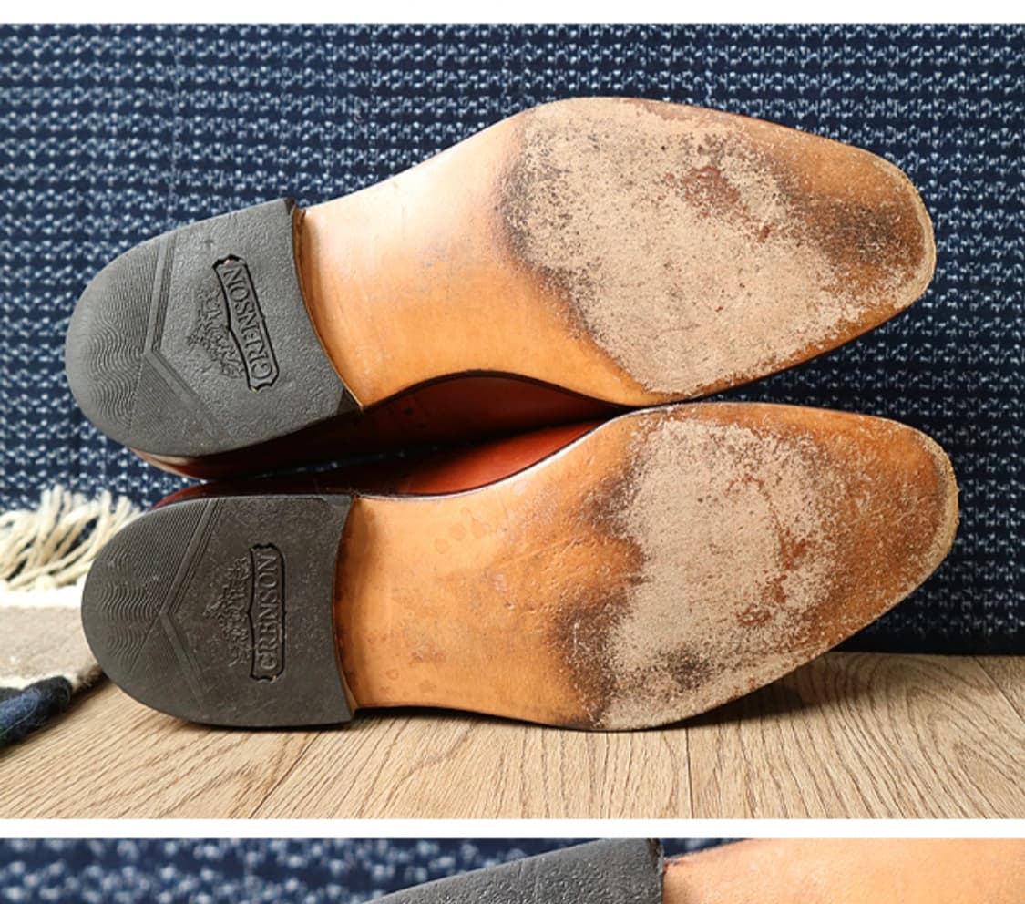영국 메이드 grenson  그렌슨 가죽 윙팁  250F 상품이미지7