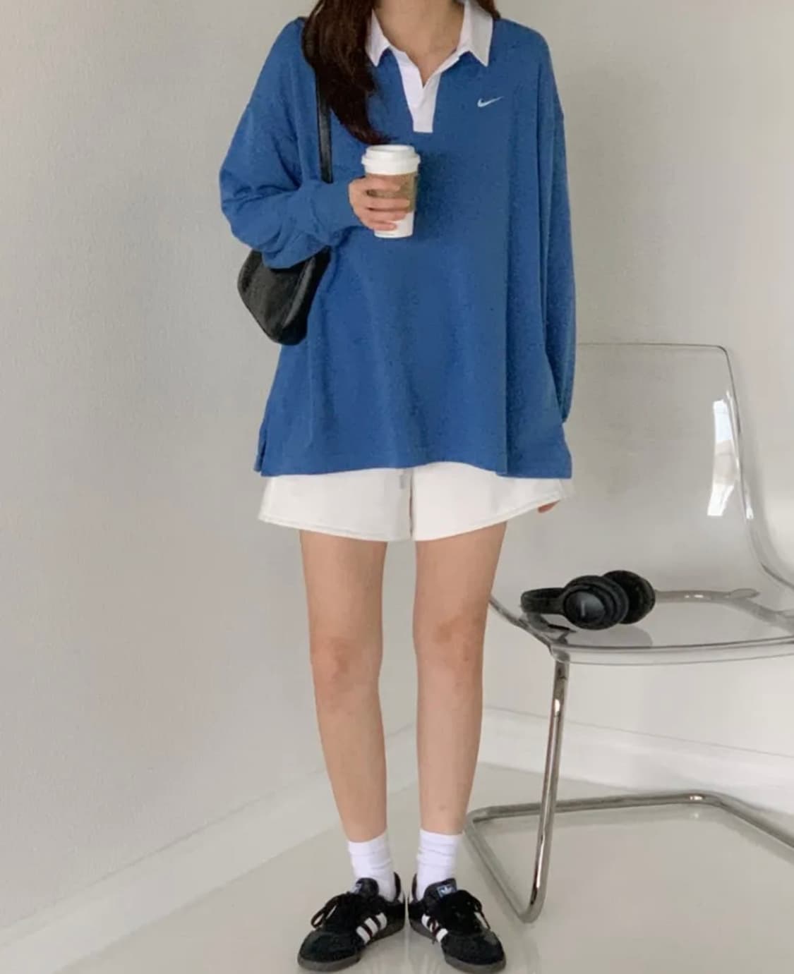 나이키 여성 오버사이즈핏 스타블루 카라티 (정가16만원) 상품이미지2