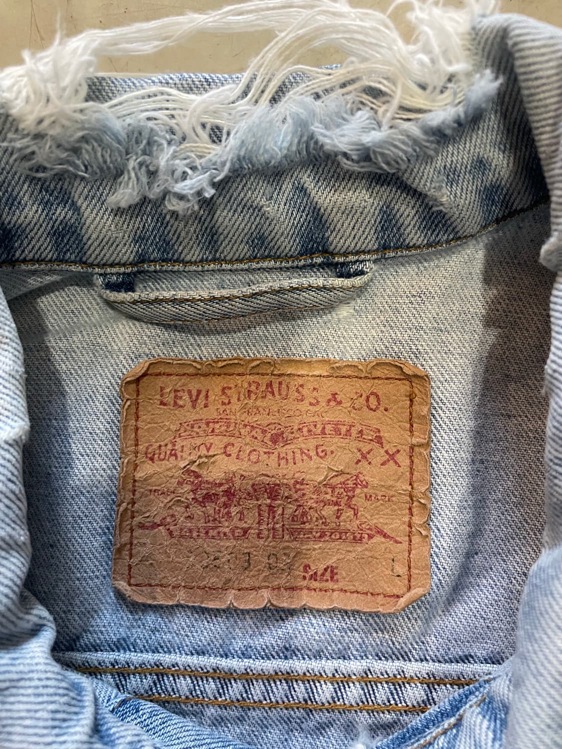 90’s 리바이스 데님 자켓 L MADE IN PORTUGAL 상품이미지7