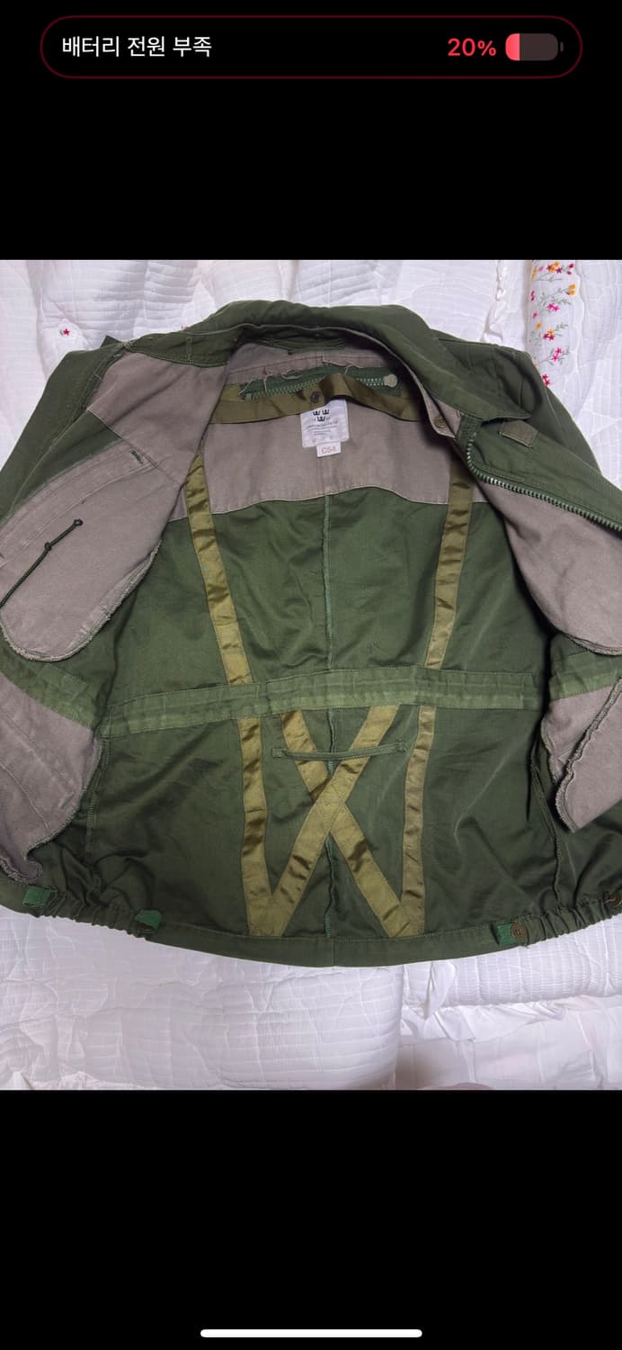 스웨덴 군 탱커 자켓 1990년 상품이미지9