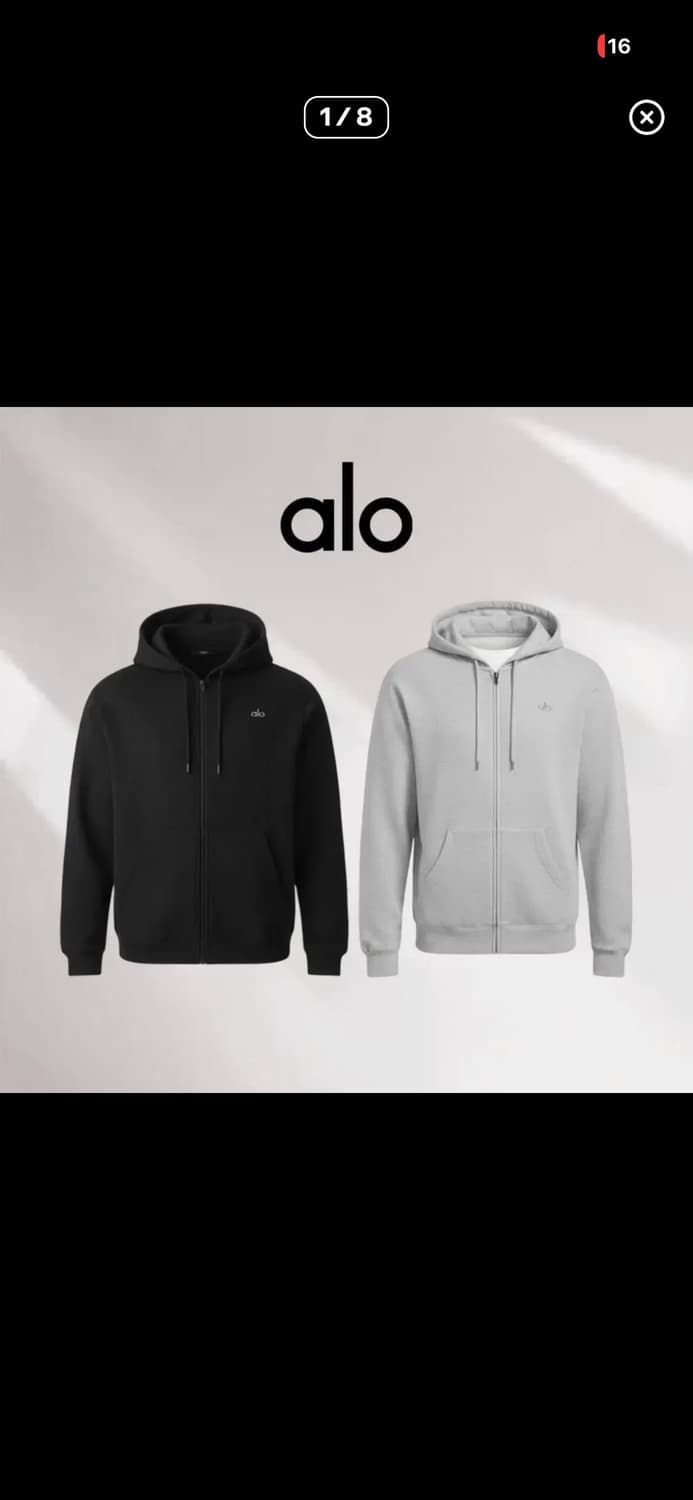 🔥[새상품/정품]🔥 Alo 후드집업 2 color 상품이미지1