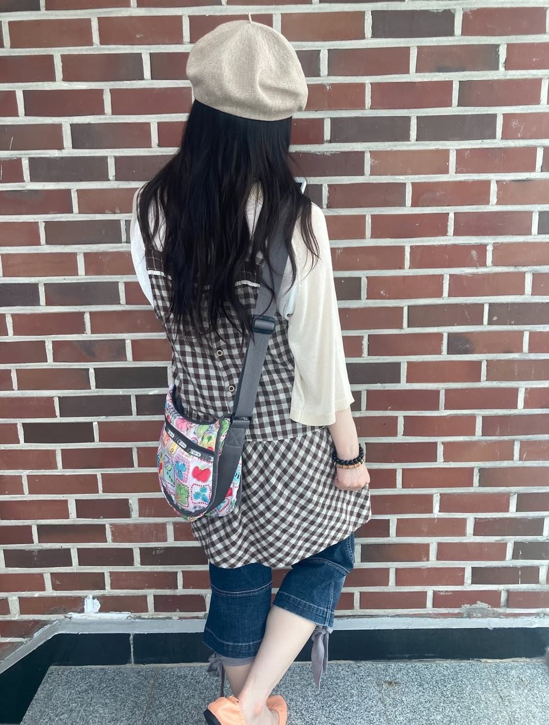 브라운 코지 모리걸 빈티지 코디세트 3pcs 상품이미지8