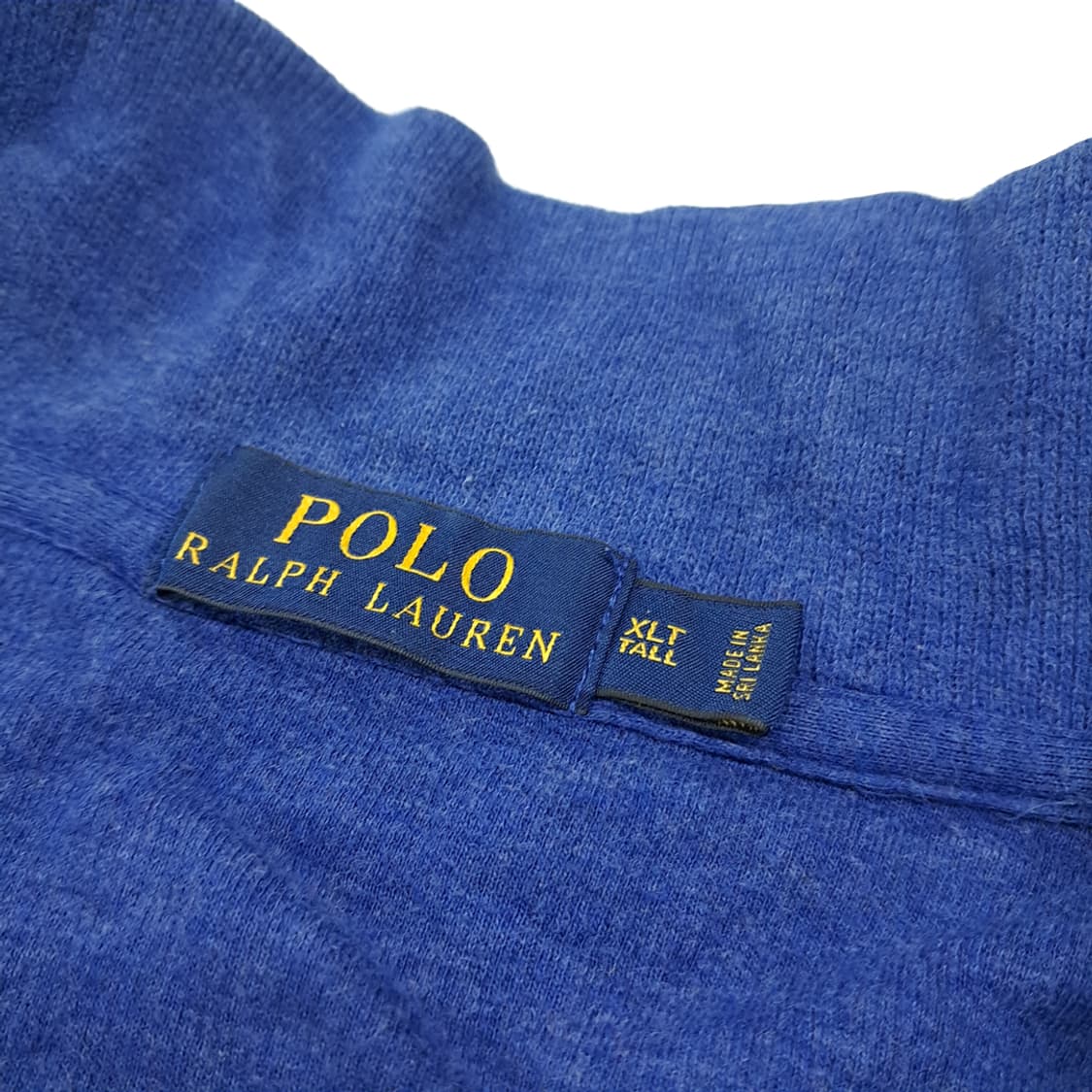 CL345 XLT 폴로 00s 코튼 로얄블루 하프집업 니트 스웨터 상품이미지4