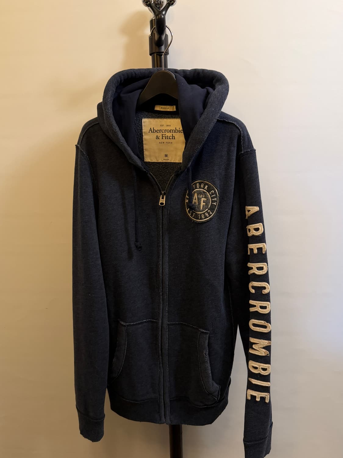 아베크롬비 사이드레터링 후드집업 상품이미지2