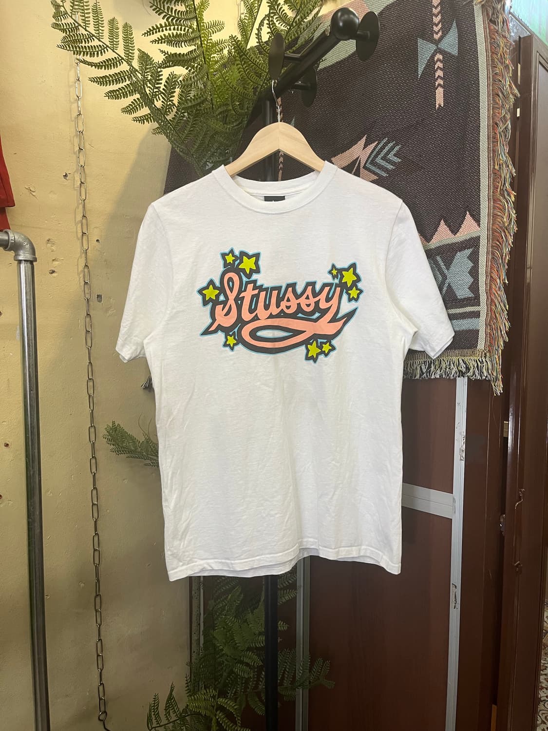 스투시 스타 스크립트 반팔티 #csz953 상품이미지1