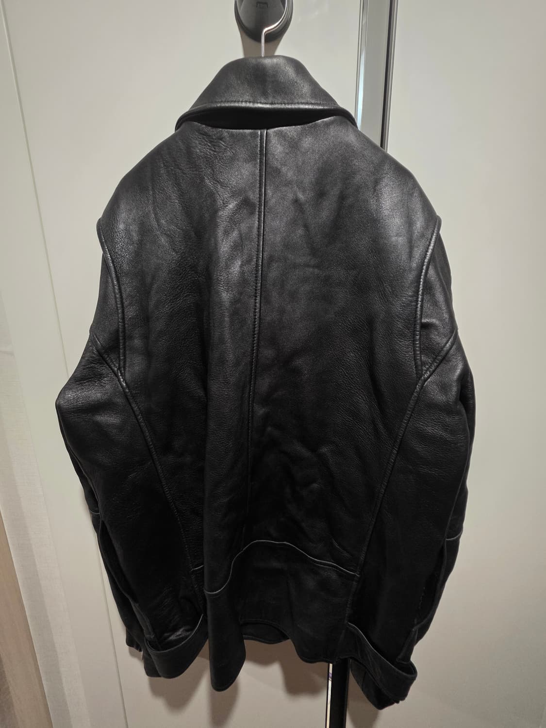 에디션 블랙 양가죽 라이더 자켓 XL 상품이미지3