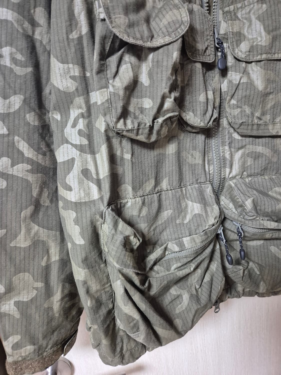 예스아이씨 올리브 카모 투웨이 피싱  카모플라쥬 자켓 상품이미지6