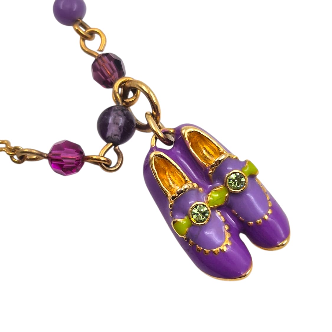 08s 안나수이 퍼플 구두 레이어드 목걸이 상품이미지3