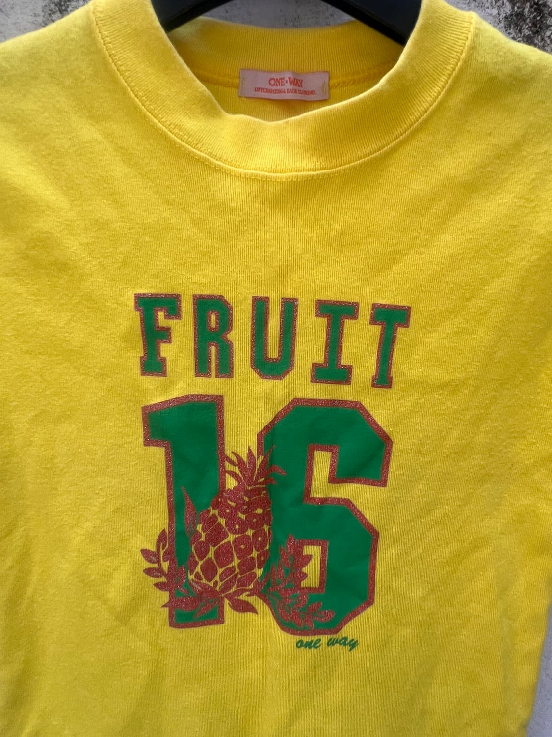 FRUIT 16' 레터링 빈티지 반팔 상품이미지2