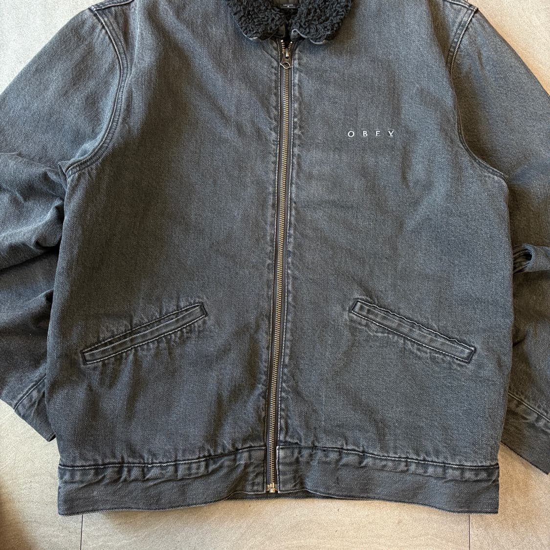 오베이 정품 데님 양털 자켓 상품이미지4