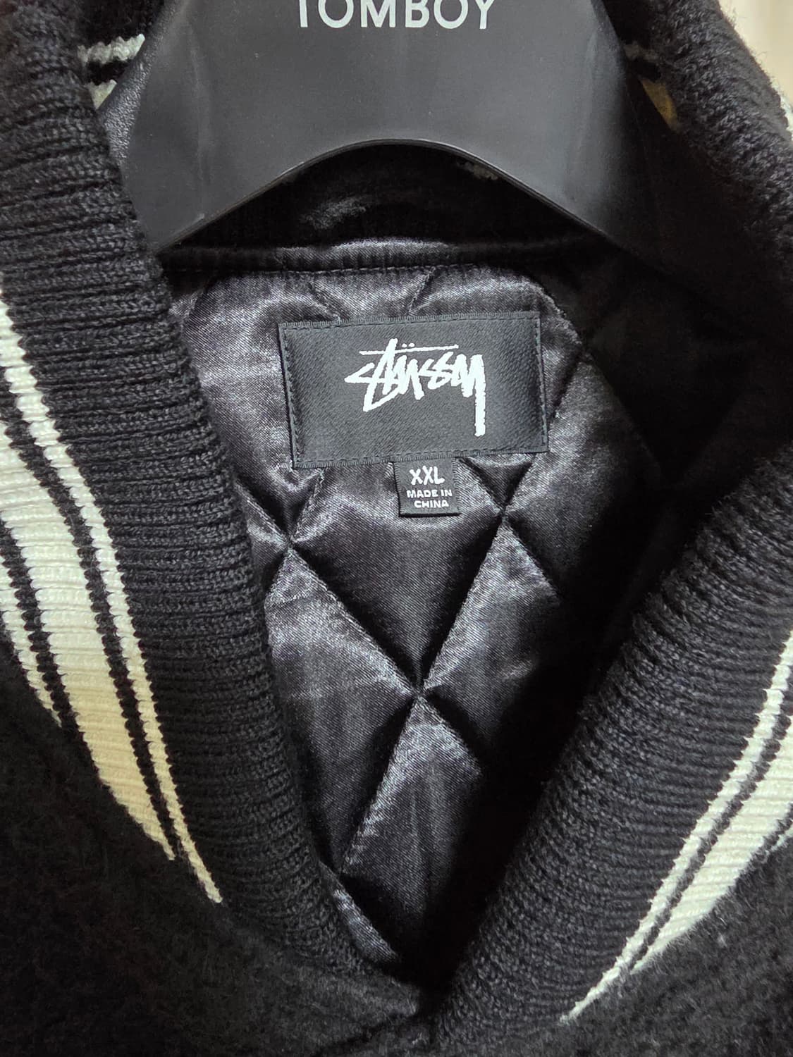 스투시 카센티노 울 바시티 자켓 블랙 상품이미지4