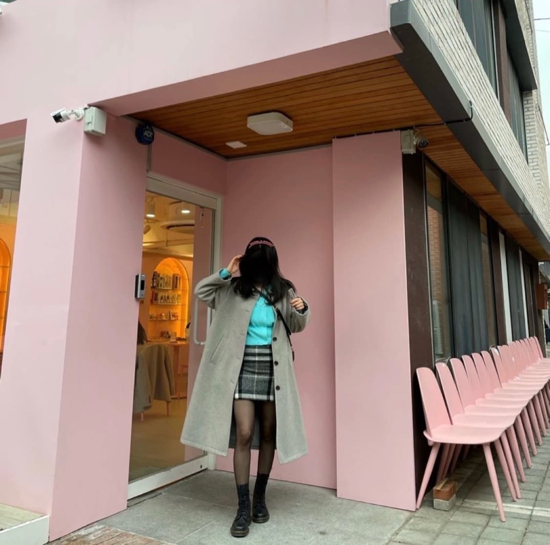 미쏘)오버핏 싱글 코트 그레이색상 S사이즈 상품이미지9