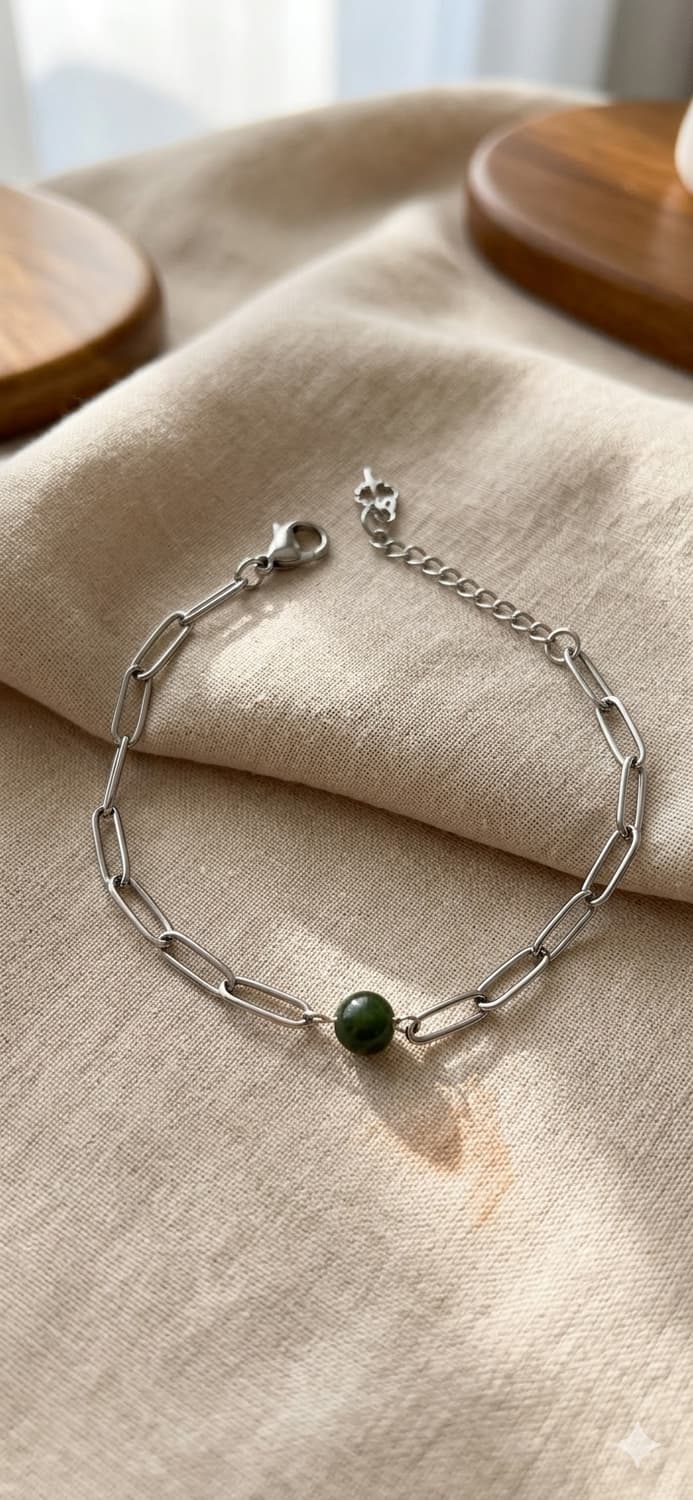 탄생석 변경 가능한 페리도트 팔찌 상품이미지1