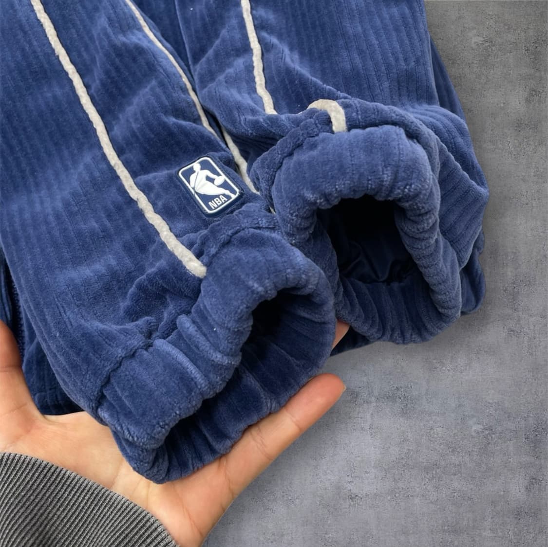 엔비에이 NBA 딥블루 뉴욕 닉스 코듀로이 집업 M 상품이미지6