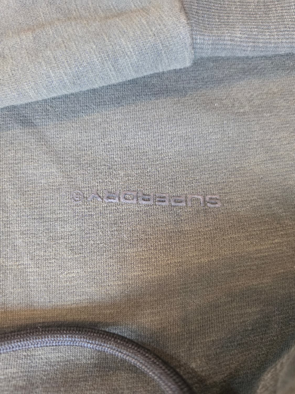 #슈퍼드라이 올리브 색상 후드집업 L사이즈 상품이미지3