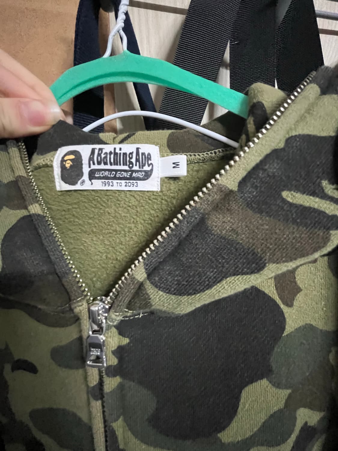 베이프 카모 샤크 후드 집업 M 상품이미지5