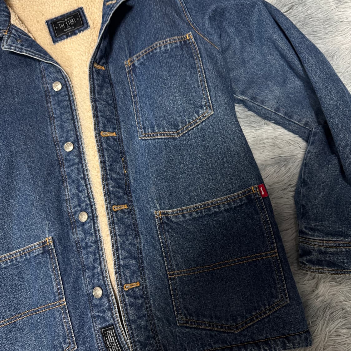 더스토리 쉐르파 데님자켓 L사이즈 상품이미지4
