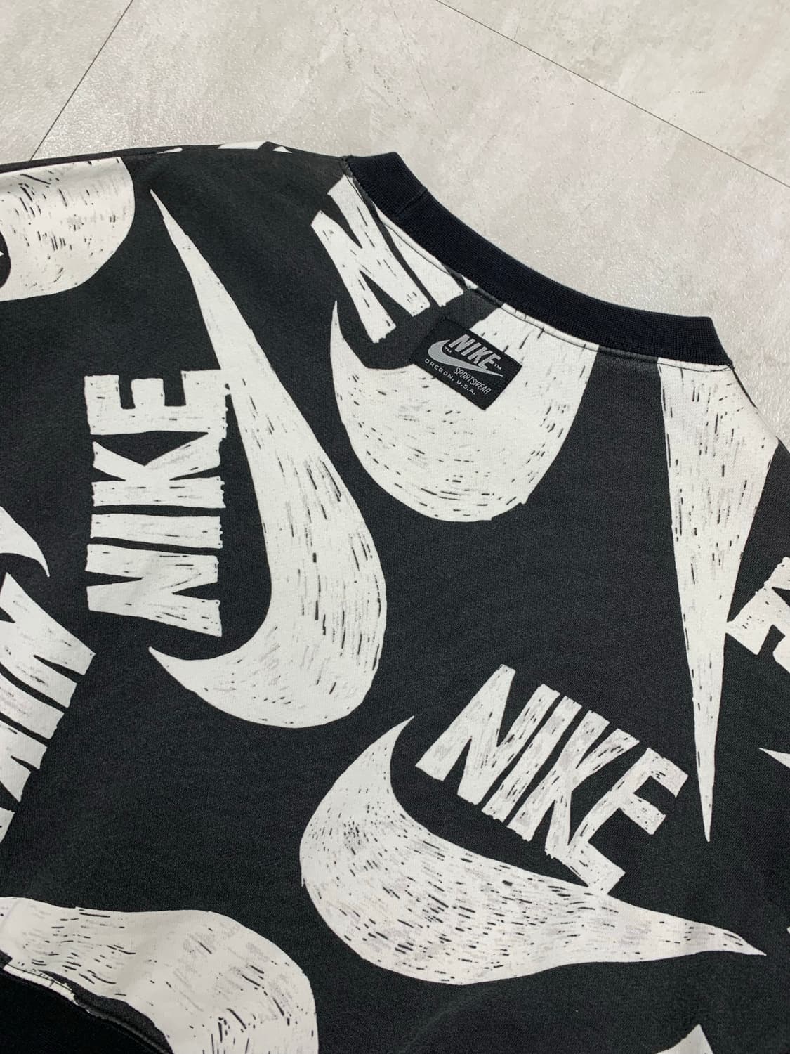 나이키 패턴 크롭 맨투맨 #613 상품이미지7