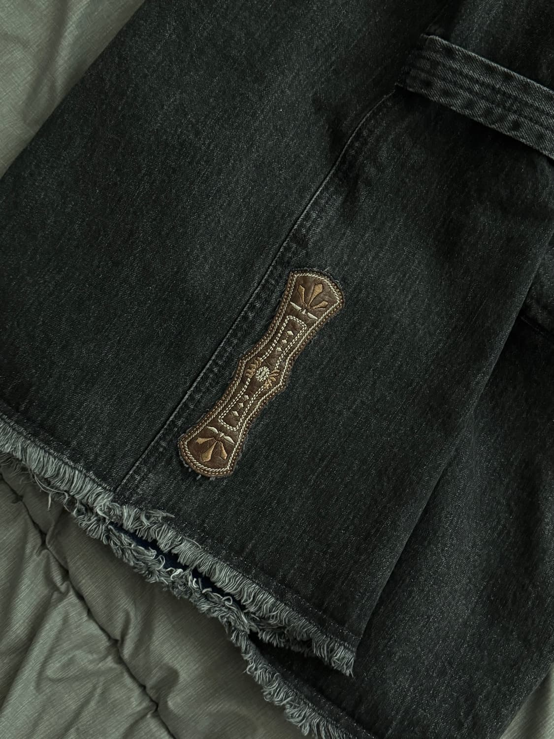 (2) karactor 카락터 데님 버뮤다 팬츠 상품이미지3