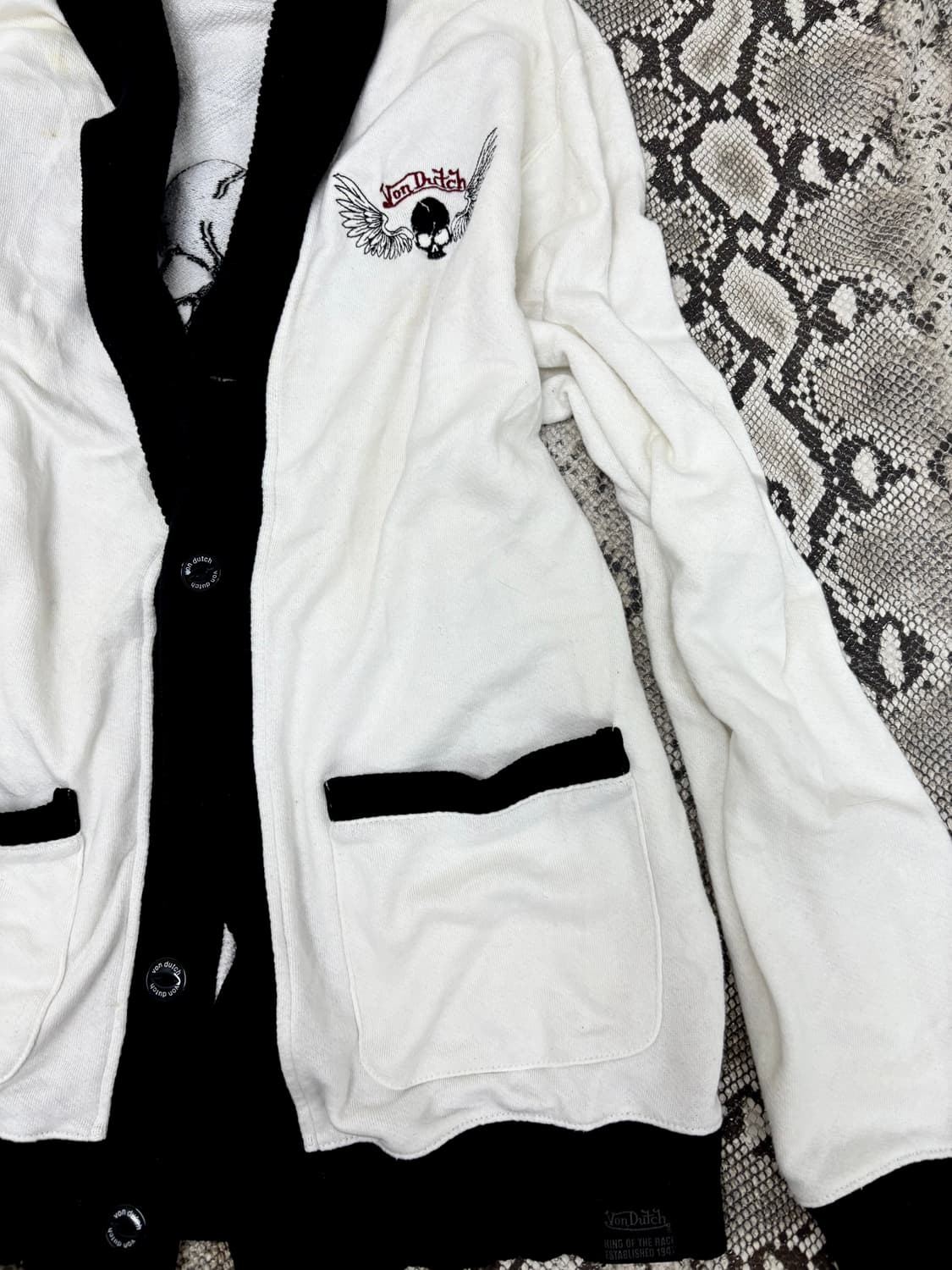 “Vondutch” Skull&Wings Back Print Punk  상품이미지7