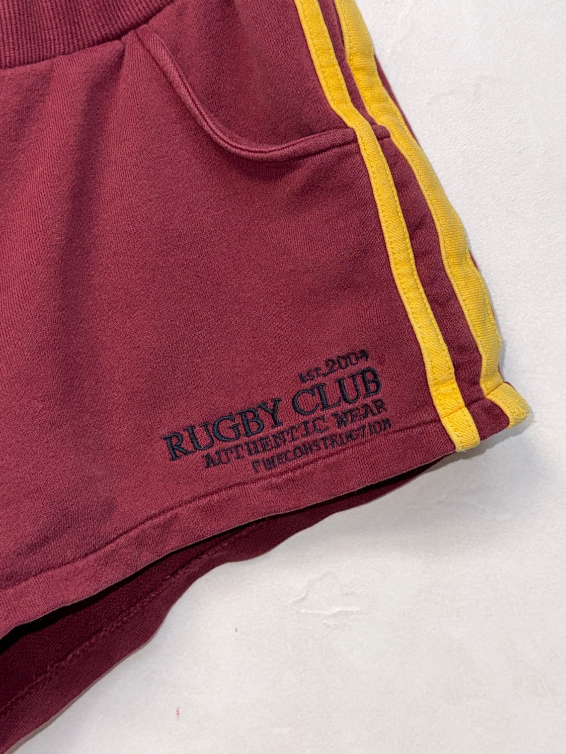 Burgundy 7 rugby track shorts 상품이미지3