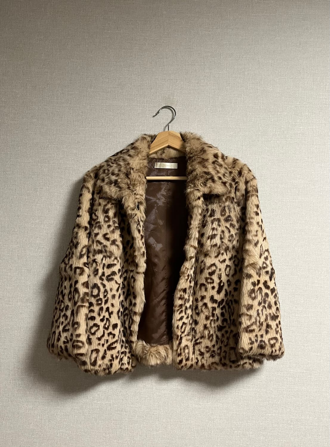 [나나깔 / 펑크] 레오파드 퍼자켓 상품이미지2