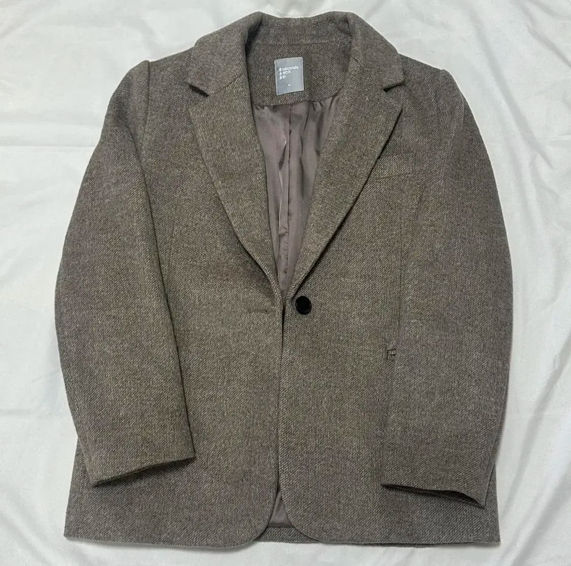 에잇세컨즈 울자켓 브라운 M 상품이미지1