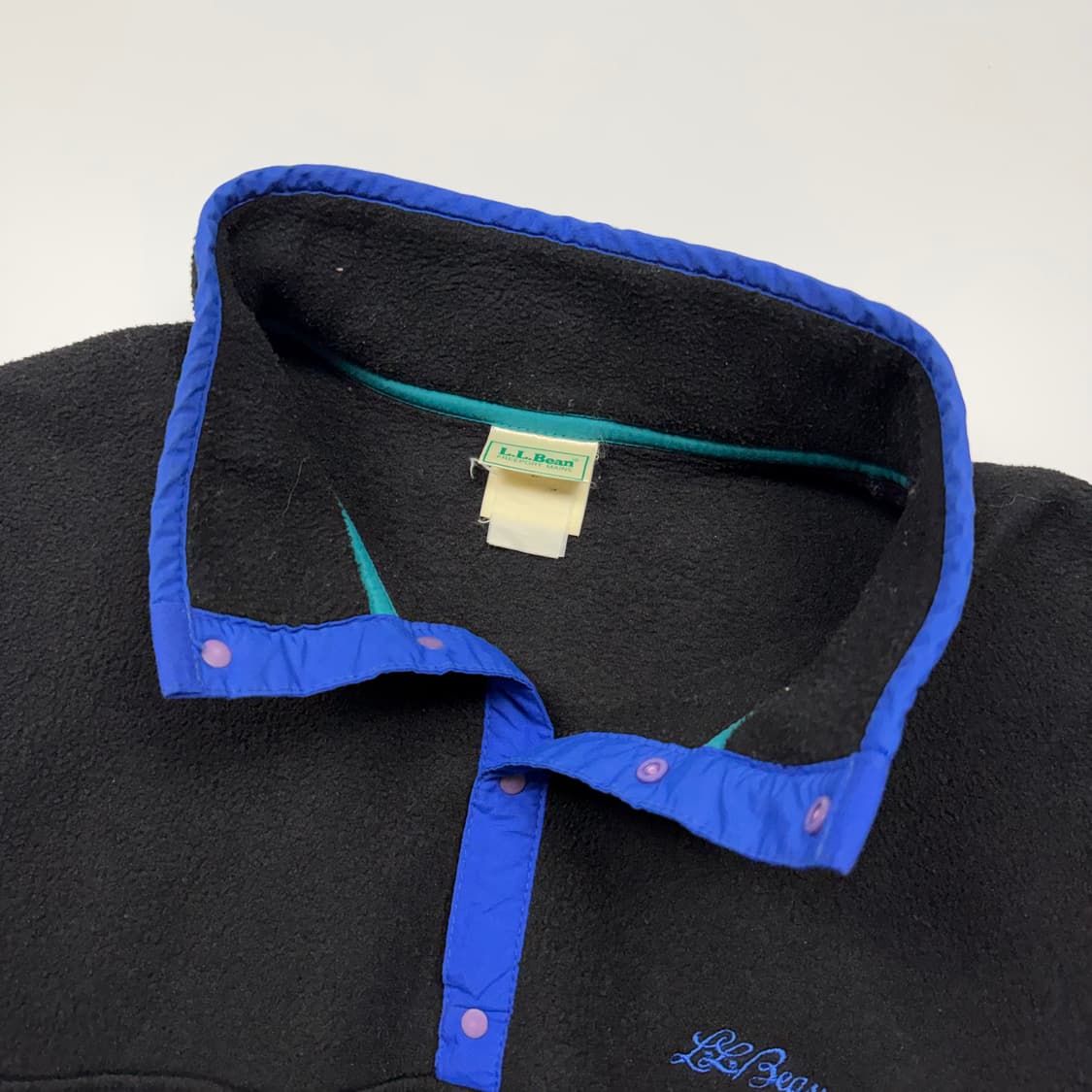 (110) 80s 엘엘빈 플리스 풀오버 블랙 상품이미지7