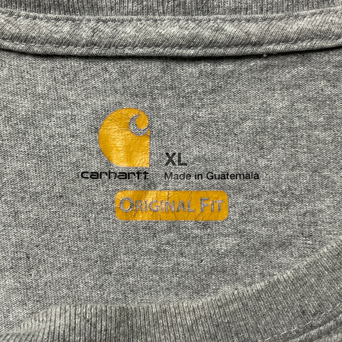 CARHARTT 칼하트 빈티지 그레이 레터링 긴팔 티셔츠 A00972 상품이미지9