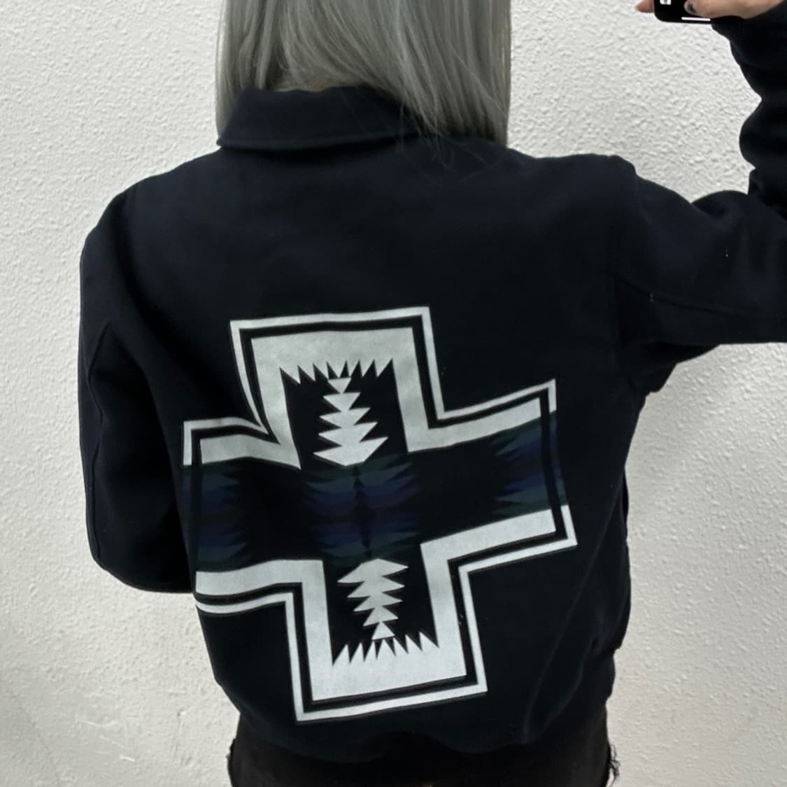 킴존스 x GU 네이비 나바호 워크자켓 상품이미지2