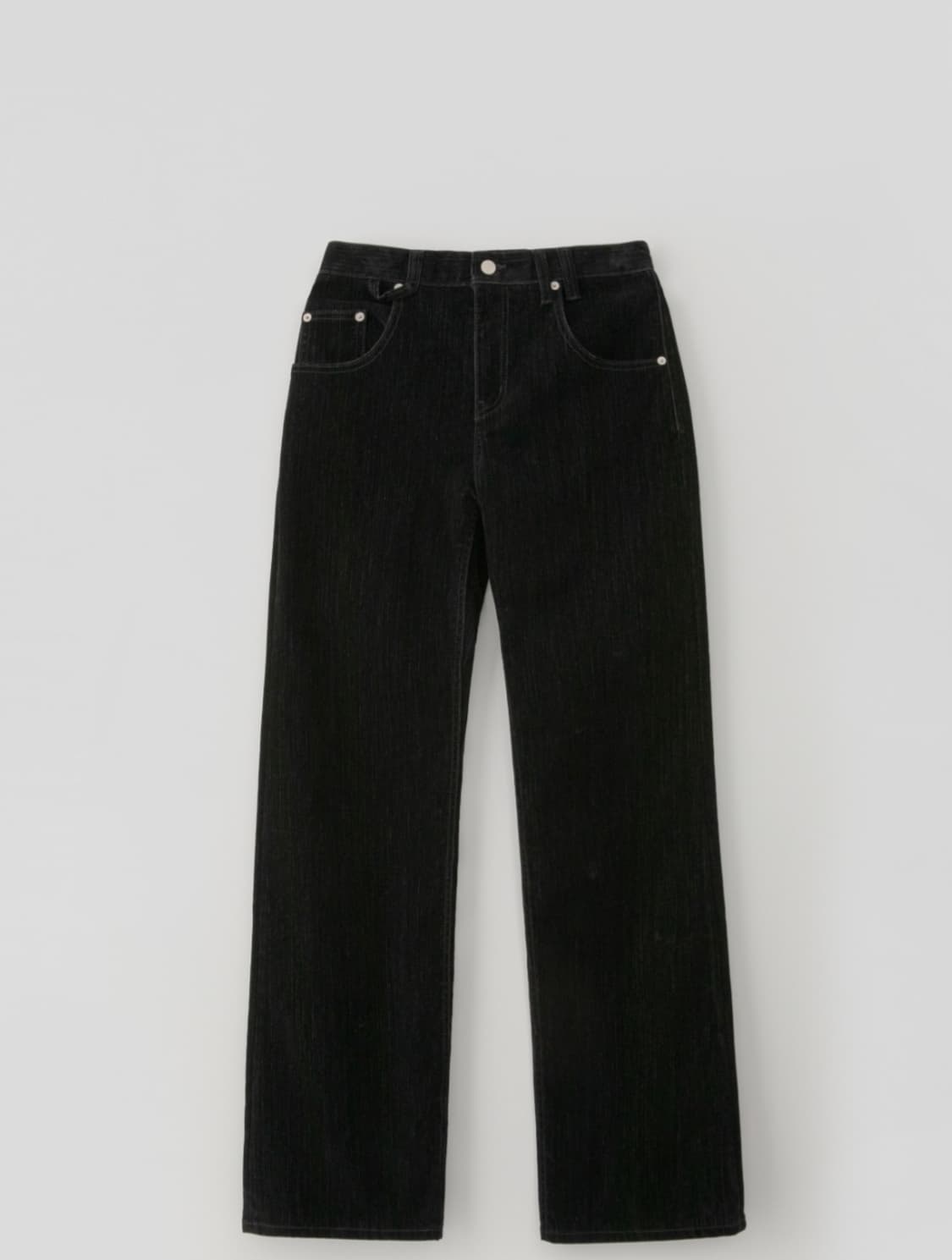 rrace Velvet Denim Pants Black 상품이미지2