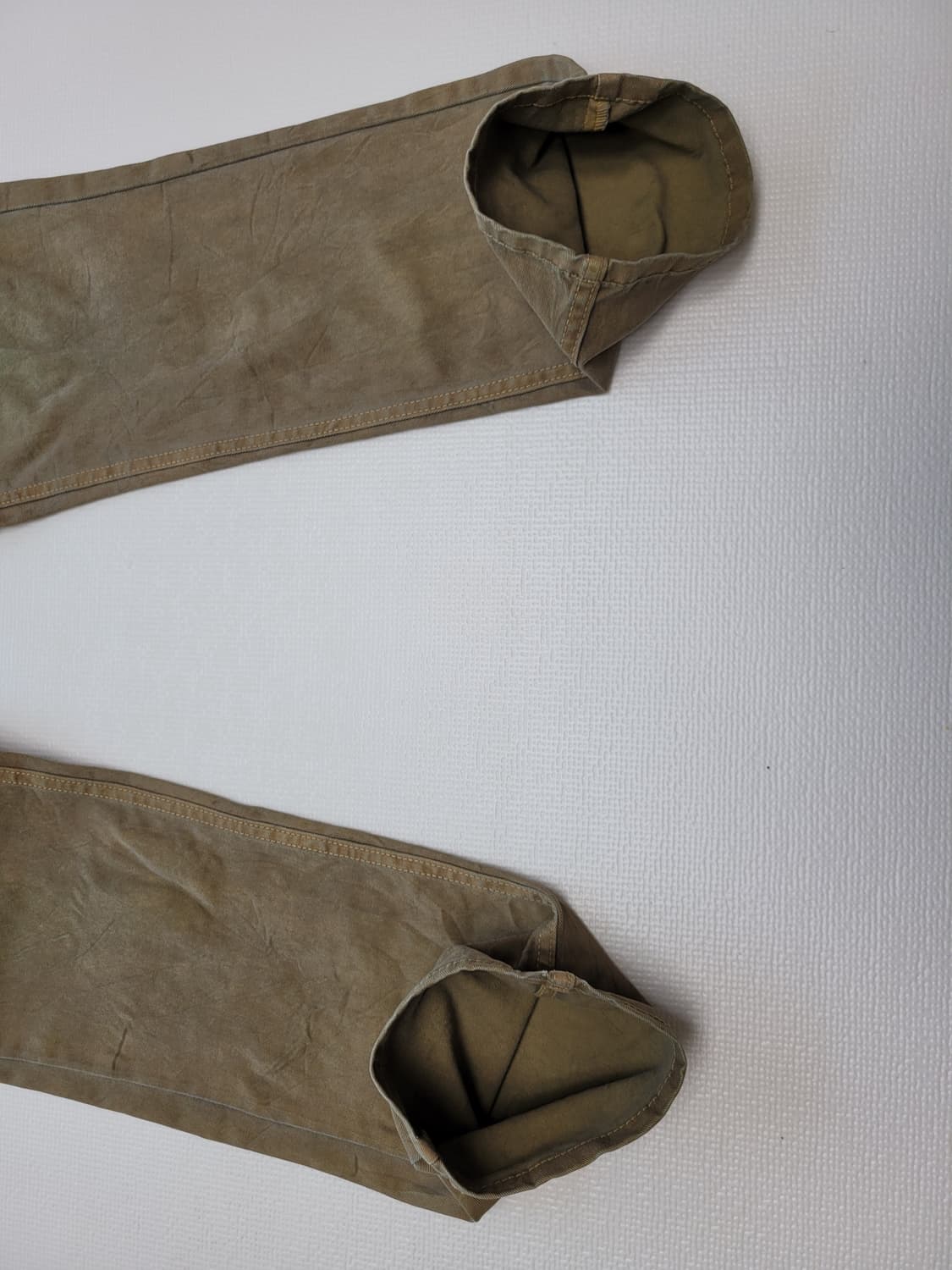 홀하우스 WHOLE HAUSE 남자 오일워싱 청바지 33 카키브라운 상품이미지7