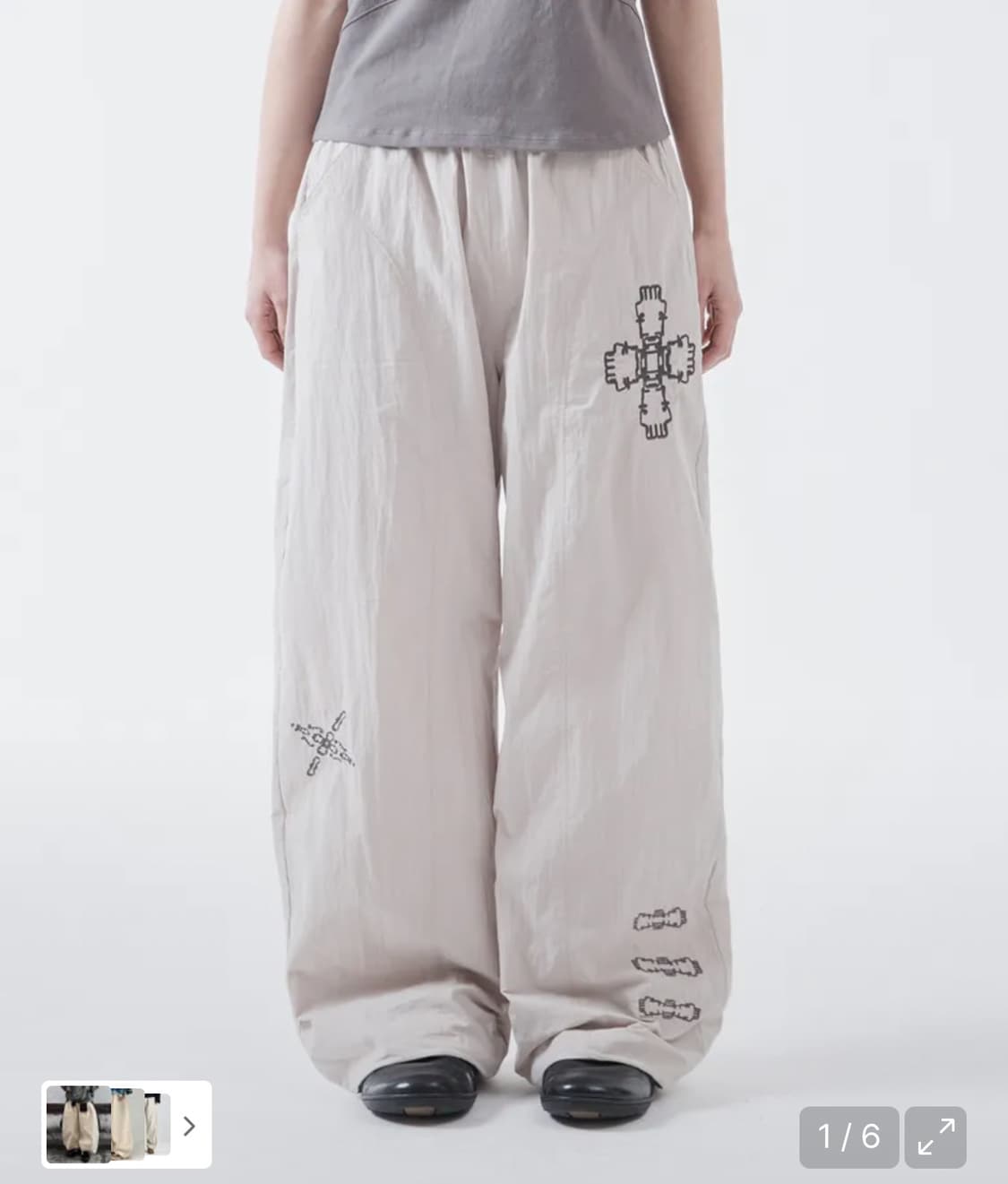 더콜디스트모먼트 ethnic nylon pants (ivory) 상품이미지1