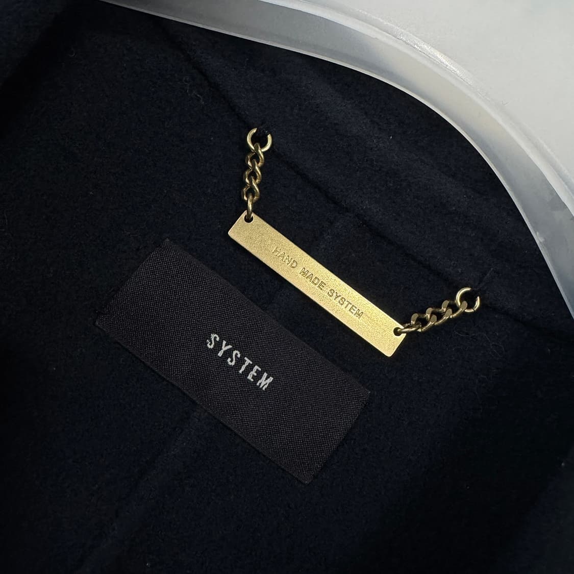 시스템 램스 울 캐시미어 노치드 라펠 코트 상품이미지2