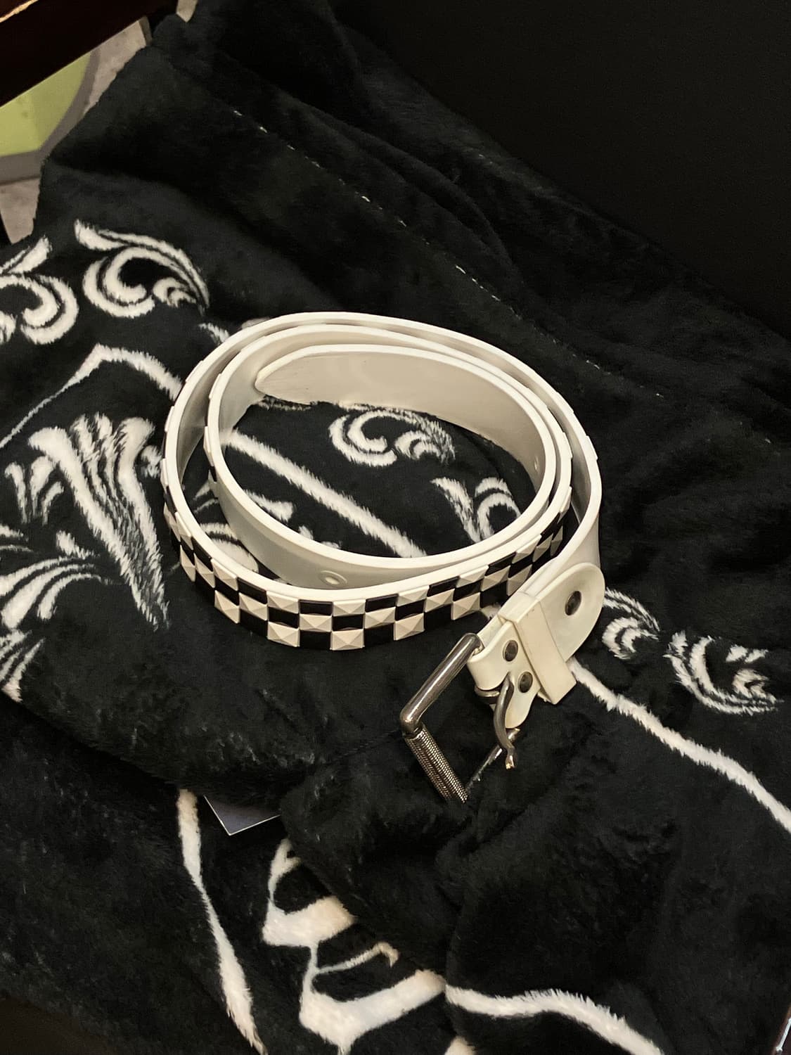 빈티지 체크 포인트 벨트  #csz3787 상품이미지1