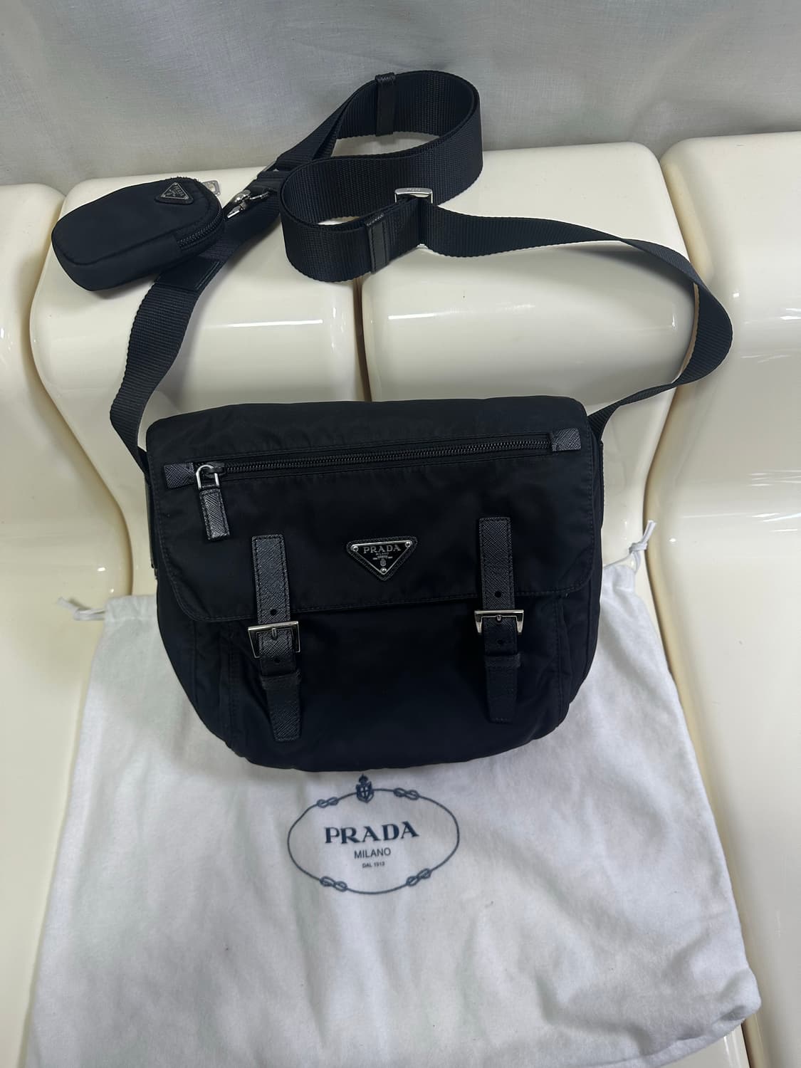 [A+ 정품] 프라다 메신저백 신형 내장칩 상품이미지8