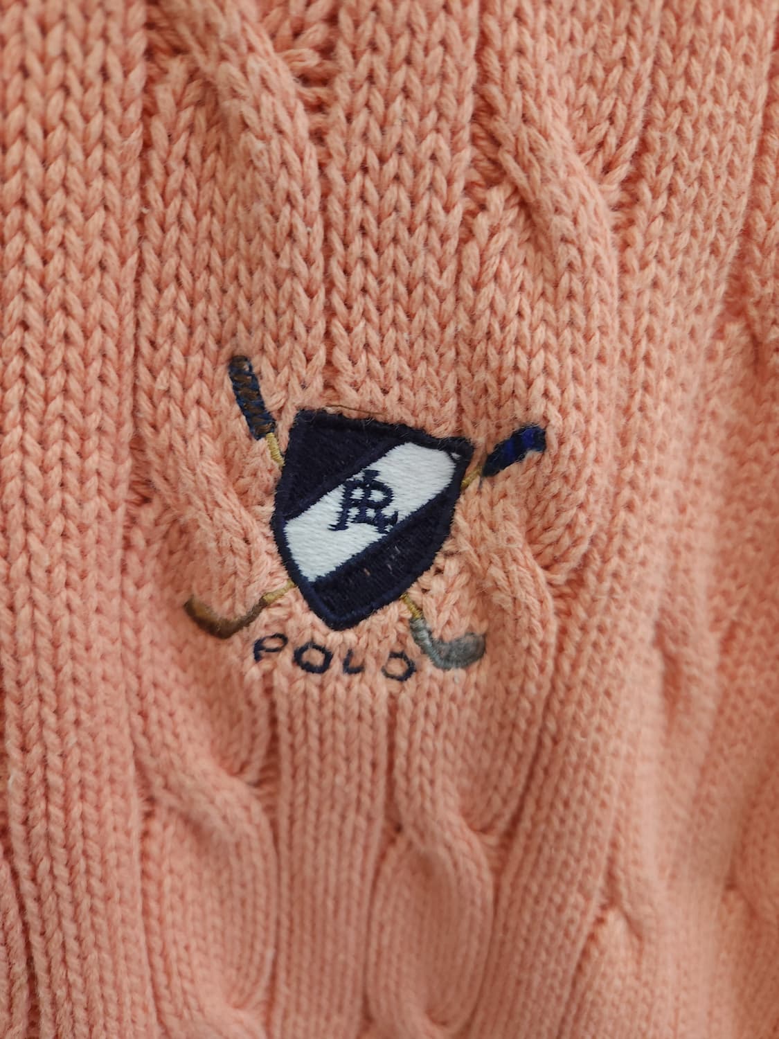 폴로 랄프로렌 90s 골프자수 꽈배기 코튼니트 조끼 일본판

 상품이미지4