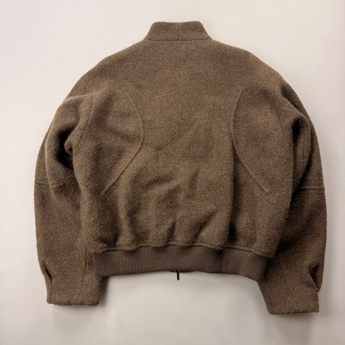 쿠어 인터널 바인딩 숄 카라 점퍼(멜란지 베이지) 상품이미지9