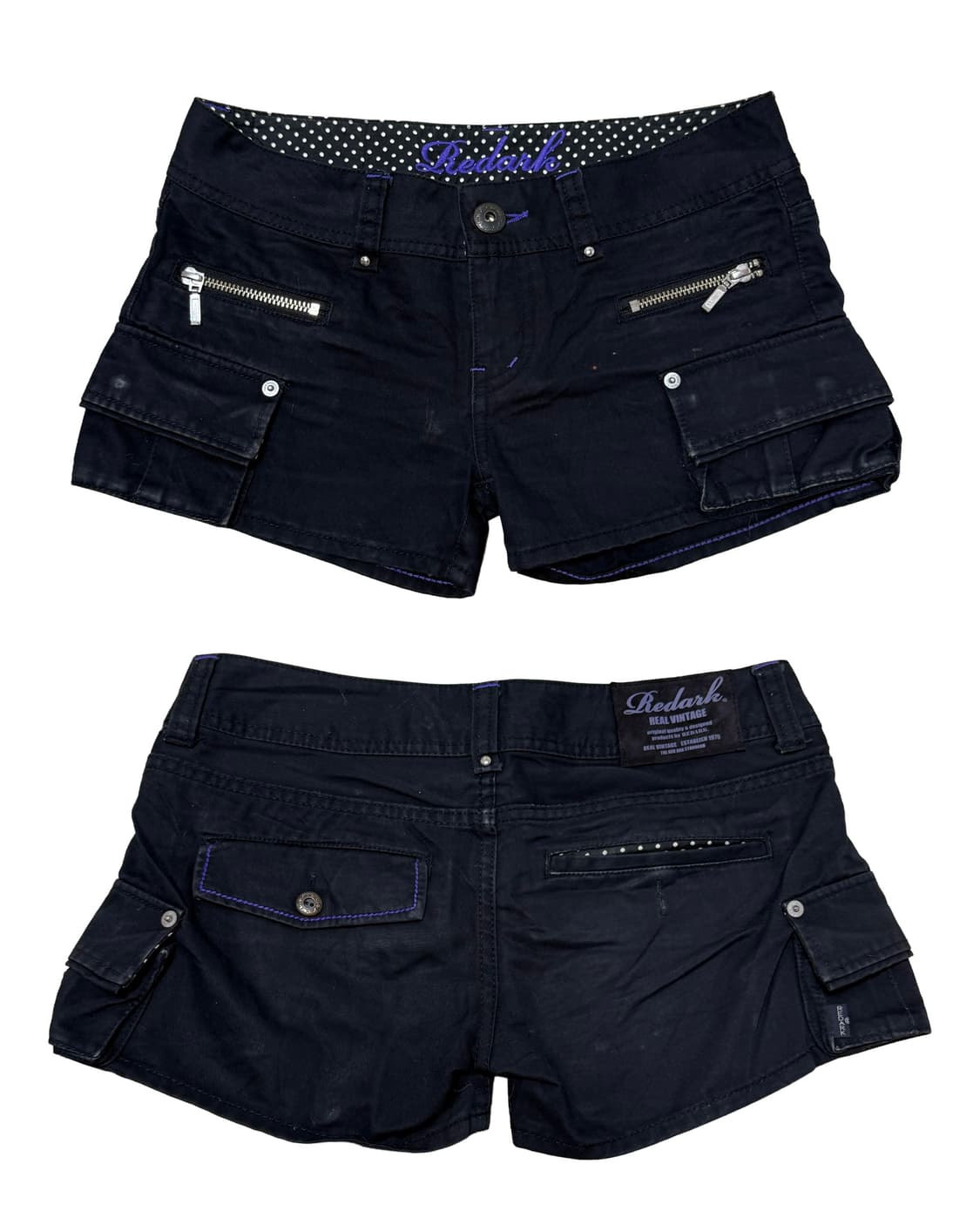 빈티지 블랙 로우라이즈 숏츠 상품이미지1