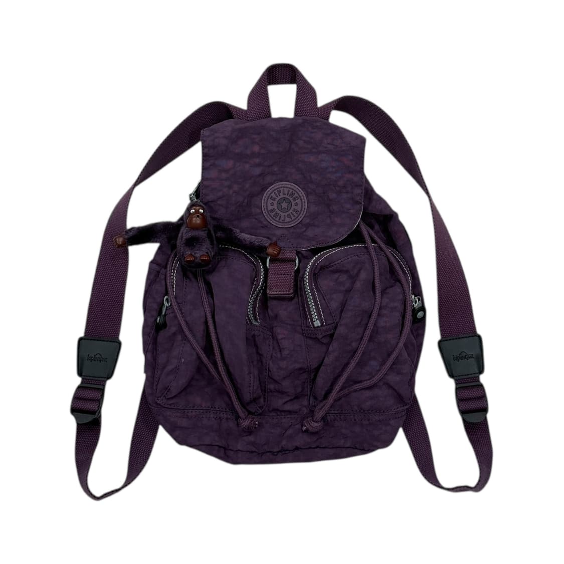 키플링 빈티지 Y2K 복조리 미니백팩 가방 다크퍼플 보라 상품이미지1