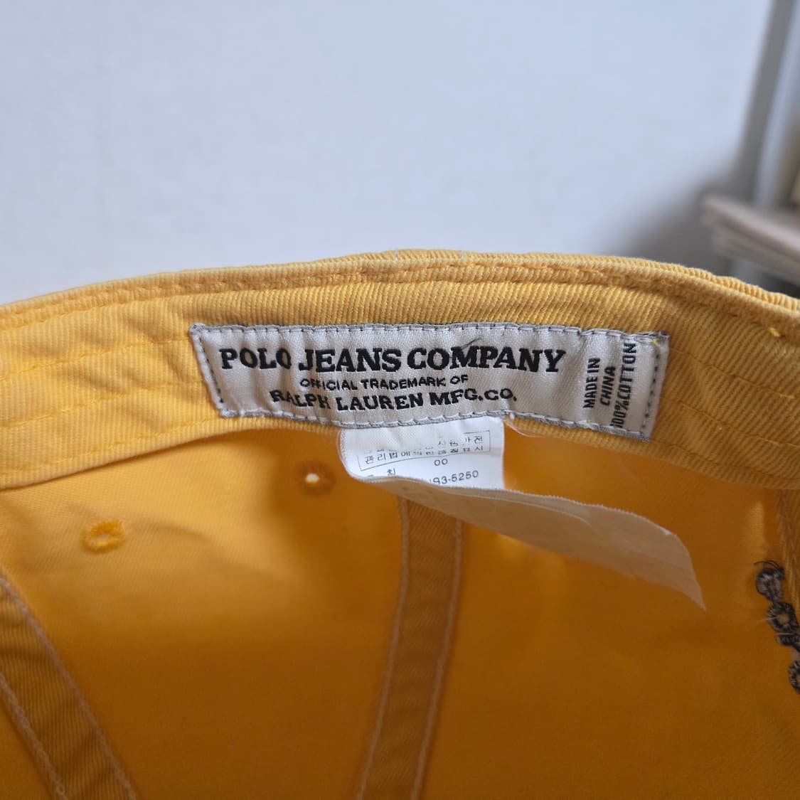 OS 폴로진스 빈티지 패치 볼캡 옐로우 상품이미지7