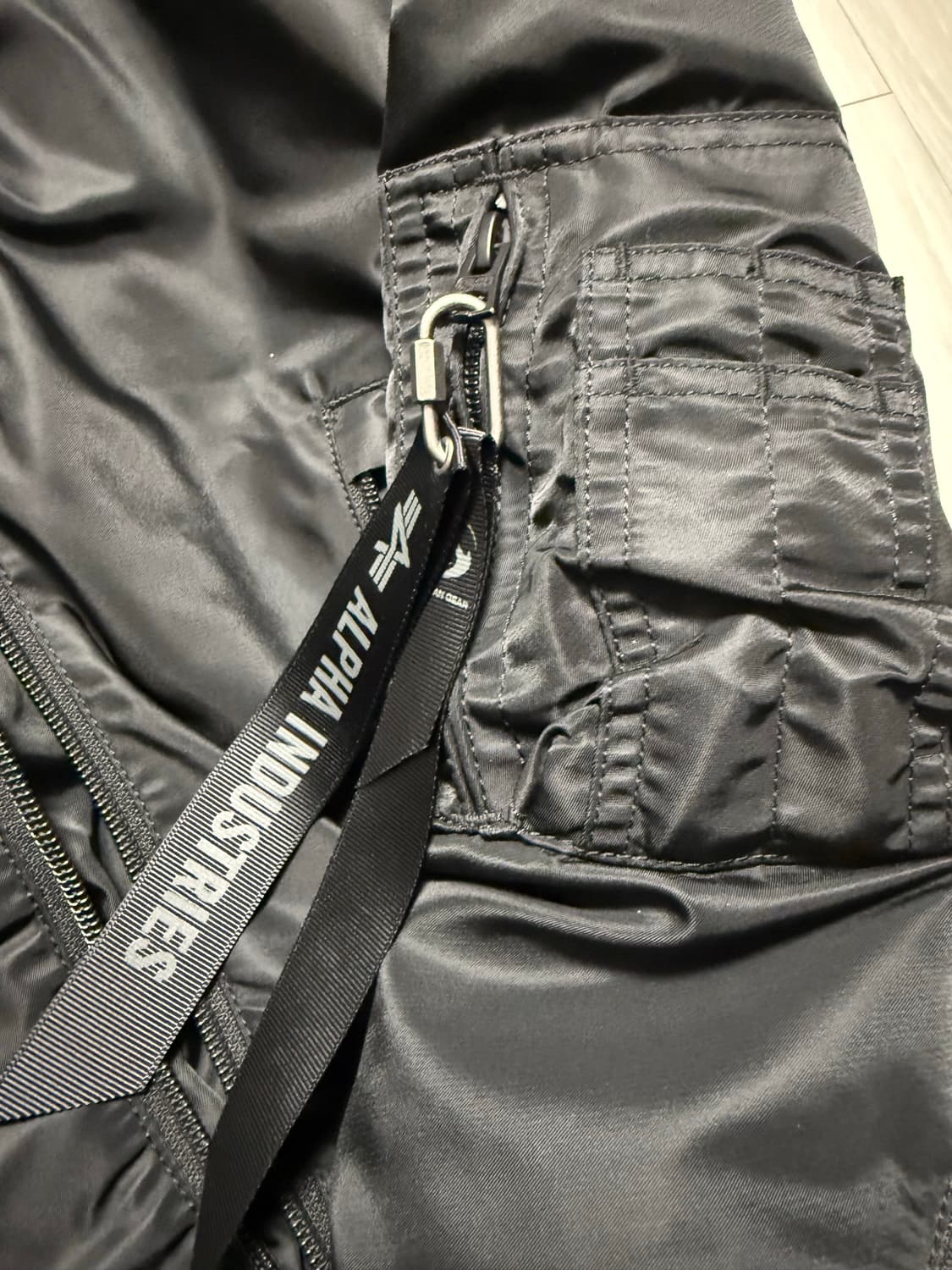 산산기어 x 알파인더스트리 ma-1 상품이미지3