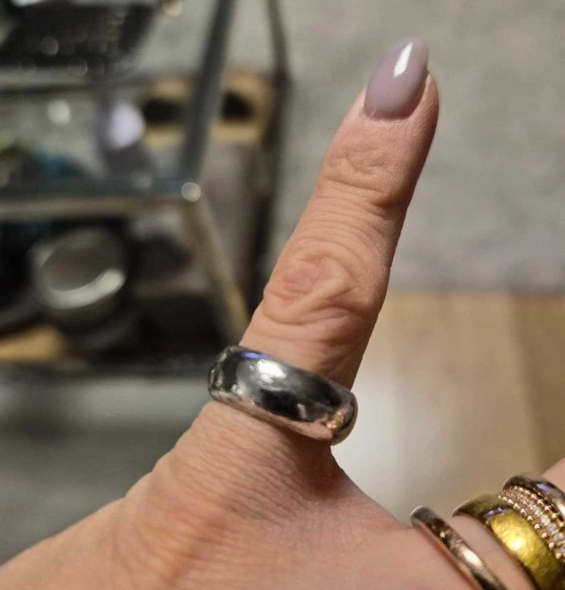 925 Silver 무게감있는 볼드링 상품이미지4