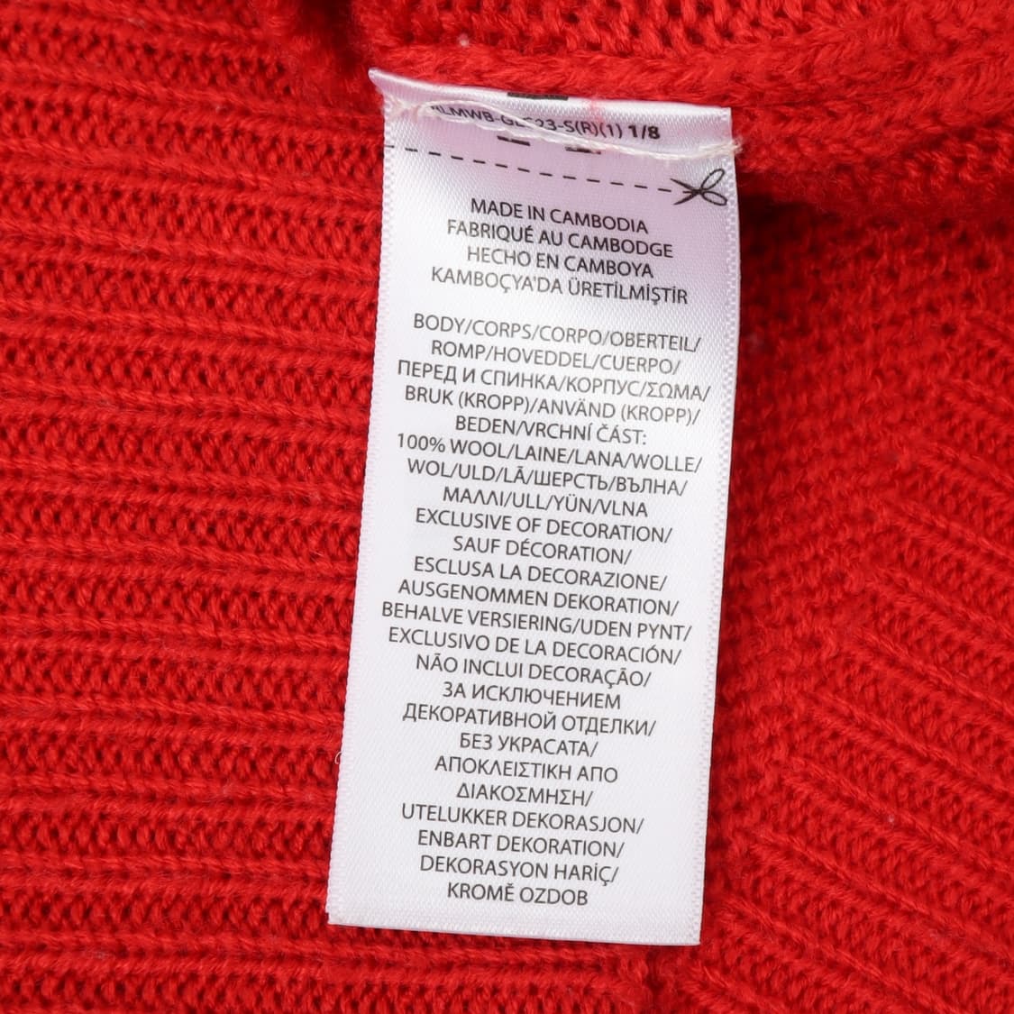 폴로 랄프로렌 우먼스 레드 울 니트 상품이미지9