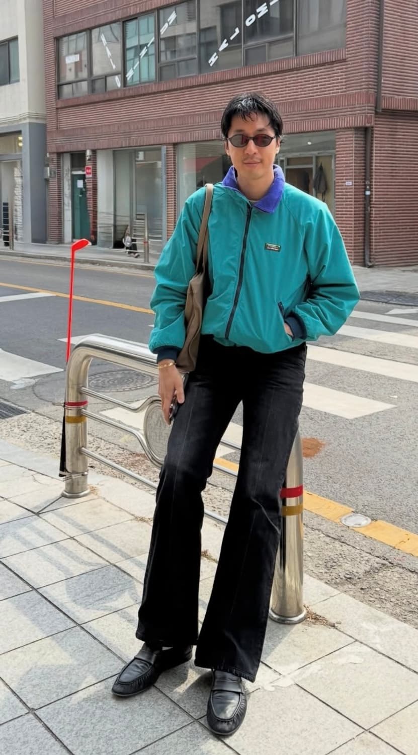 허즈밴드파리 플레어진 워시드 블랙팬츠 상품이미지1