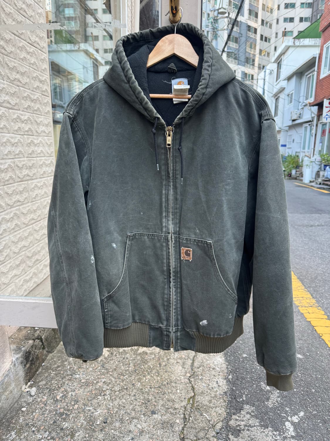 칼하트 J130 액티브자켓 mos green xl 상품이미지2