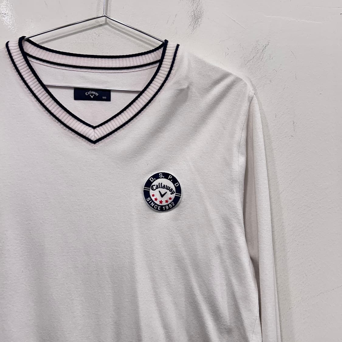 캘러웨이 골프웨어 브이넥 라운딩 니트 상품이미지1
