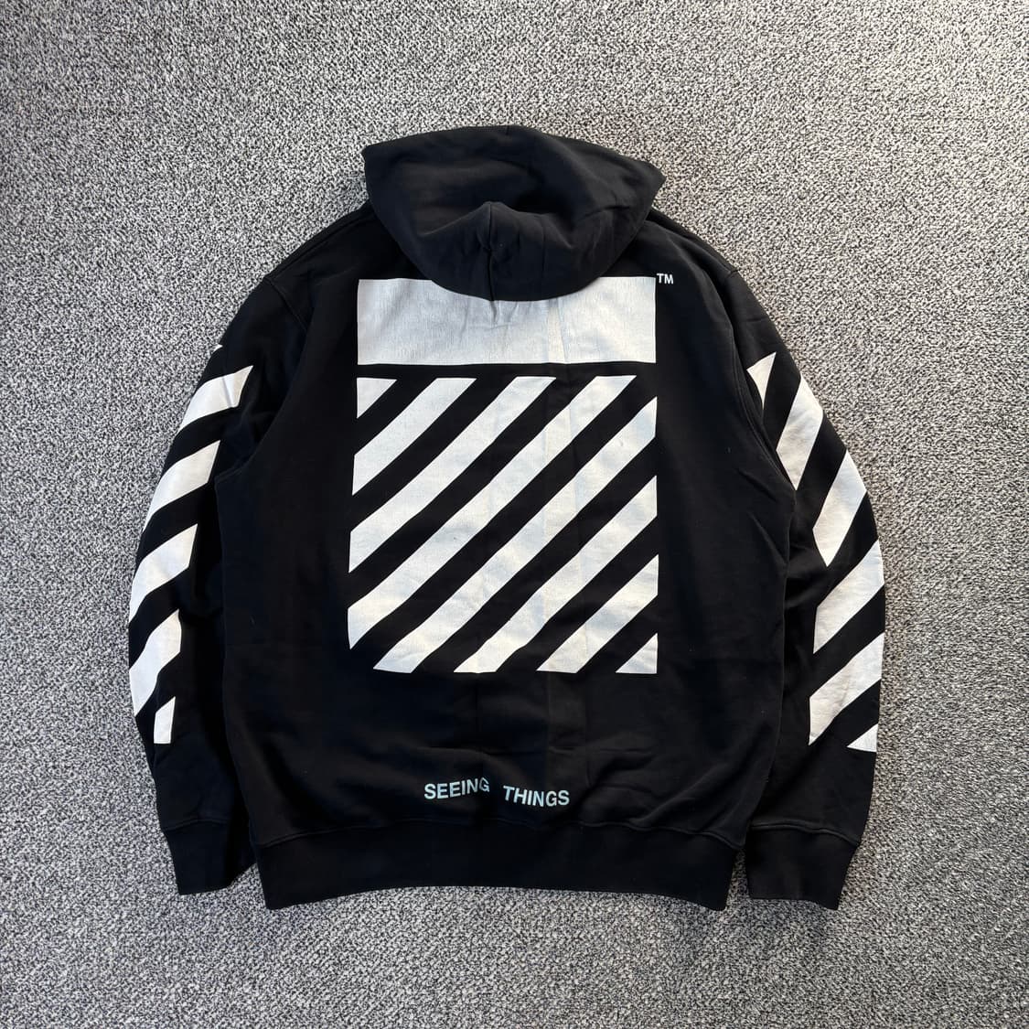 오프화이트 카라바조 후드티 (L) 상품이미지7